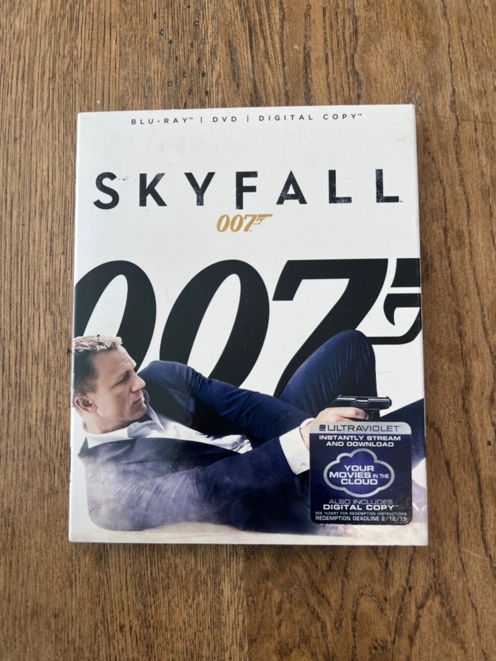Skyfall 2012 Movie Blu-Ray DVD Digital Copy James Bond Pre-Owned